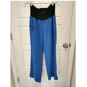 Ave Maternity Scrub Bottoms. Small. Blue.